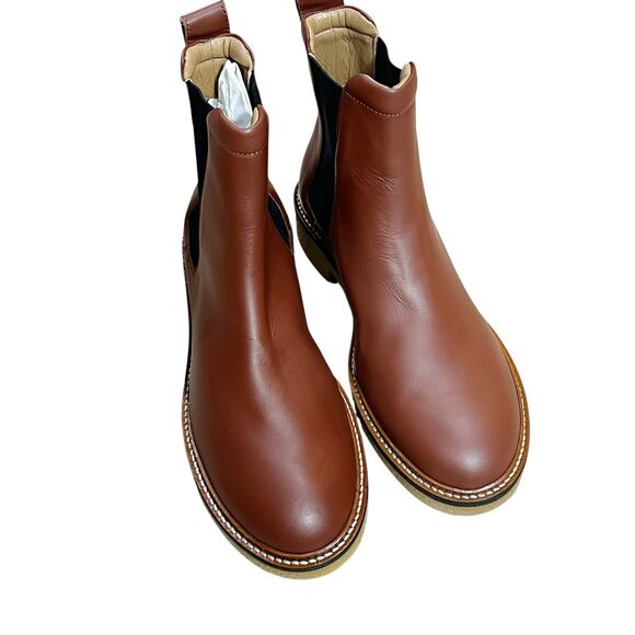 Everlane Women's Chelsea Boot The Italian Leather Tobacco Brown Size 7.5 NWOT - Picture 8 of 12